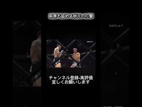国内フェザー級トップの打撃力を持つ萩原京平も認める秋元強真の打撃！【RIZIN LANDMARK12 in KOBE】