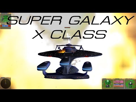Super Galaxy X Class In Action, VS Federation Klingon Fleet, VS 5 T'auri VS Excalibur Refit