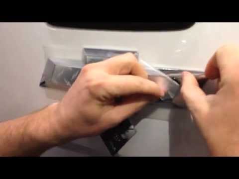 Chevy bow tie overlay installation