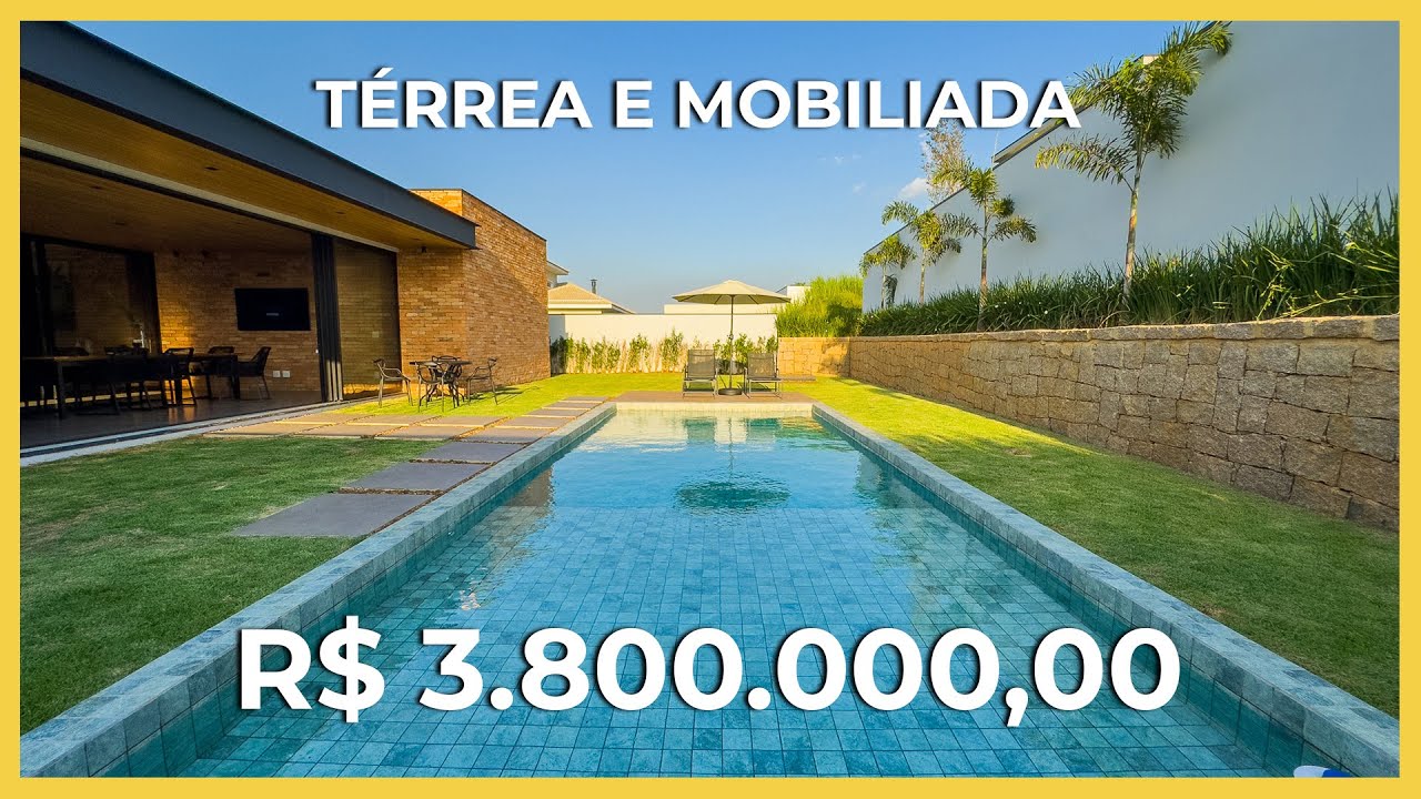 VISITEI UMA CASA TÉRREA TODA MOBILIADA!