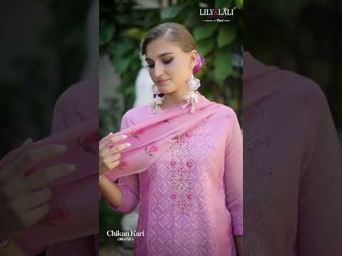 Lily &amp; Lali Chikankari Organza Wholesale Designer Readymade Salwar Suit Catalog – product video thumbnail