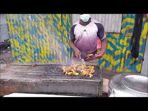 Street Food Barbeque in Moroni (Comoros)