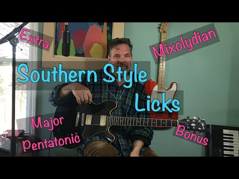 Just Show Me the Licks #1 // Southern Rock Style Improvisation // Major Pentatonic & Mixolydian