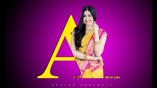 Photoshop Tutorial | Letter Portrait Text Effect in Photoshop | Speed Art