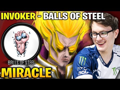 MIRACLE INVOKER AT TI8 - Miracle's Balls Of Steel