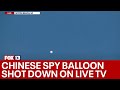 The Moment The Chinese Spy Balloon Was Shot Down Ordered By President Biden FOX 13 Seattle