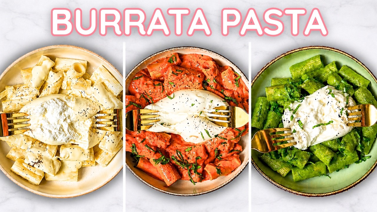 Creamy Alfredo Burrata Pasta video