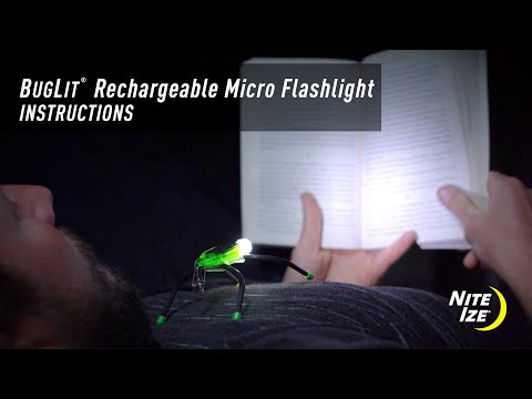 BugLit® Rechargeable Micro Flashlight – Instructions