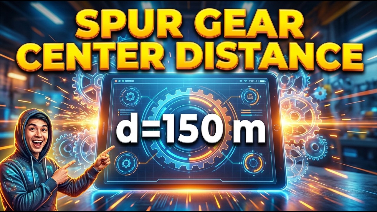Spur Gear Center Distance Calculator