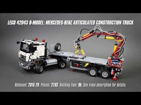 Vidéo LEGO Technic 42043 : Mercedes-Benz Arocs 3245