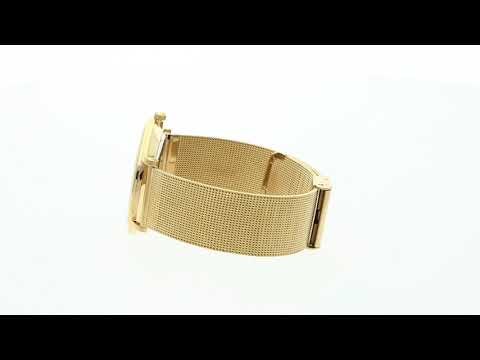 Doxa D-Light Gent Mesh Yellow Gold PVD 173.30.021.11 Zegarek / Watch 360