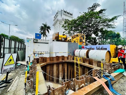 Metode Kerja Auger Slurry Jacking - Pembangunan Jaringan IPAL Kota Palembang B2A