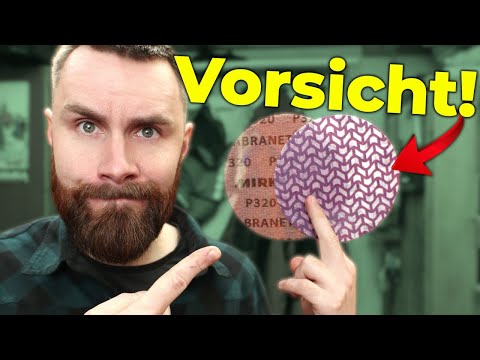 DARUM solltest Du KEIN PREMIUM Schleifpapier KAUFEN | #Abranet #Cubitron