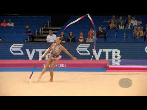 Veronika PRONCENKO (LTU) 2015 Rhythmic Worlds Stuttgart - Qualifications Ribbon