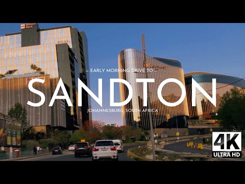 Early Morning Drive to Sandton, Johannesburg 🇿🇦 via M1 Highway