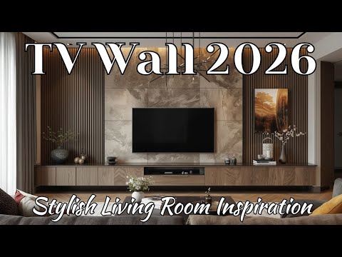 Modern TV Wall Design Ideas 2026 | Sleek & Stylish Living Room Inspiration