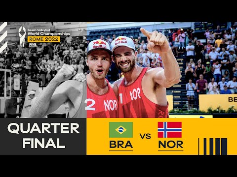 Alison/Guto vs. Mol, A./Sørum, C. - Quarterfinal Highlights Rome 2022 #BeachWorldChamps