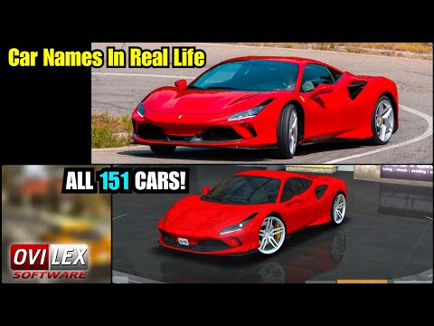 Driving School Sim - Car Names In Real Life (From Game Launch)[ALL 151 Cars| New & Existing Cars]