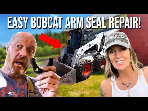 The EASIEST Bobcat Lift Arm SEAL REPAIR!
