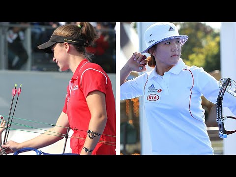 Erika Jones v Seok Ji Hyun – compound women's semifinal | Paris 2013 Archery World Cup Final