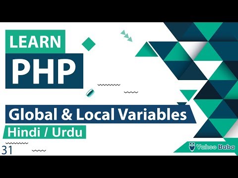 PHP Global Local Variable Tutorial in Hindi Urdu