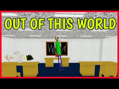 How to get OUT OF THIS WORLD Badge in BALDI'S BASICS PLAY AS BALDI Roblox