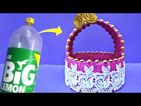 How To Make A Beautiful And Unique Basket From Plastic Bottle? : 5 Steps  (With Pictures) - Instructables