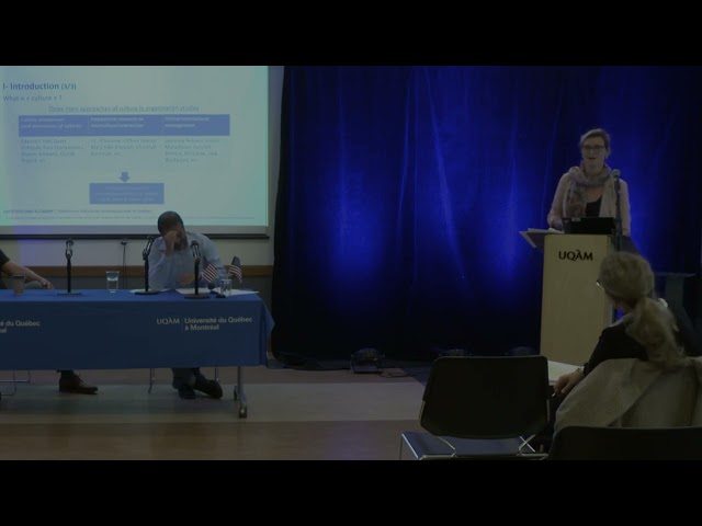 Conférence «Cross-cultural and historical perspective of entrepreneurial activity in the American MidWest and QC»