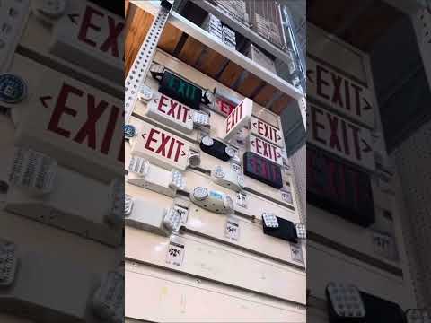 Exit signs and emergency lights at the Home Depot #shorts