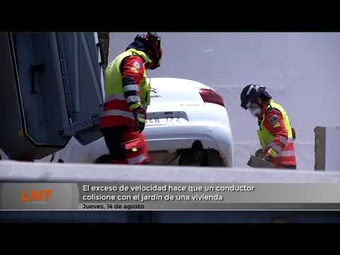 El exceso de velocidad hace que un conductor colisione con el jardín de una vivienda