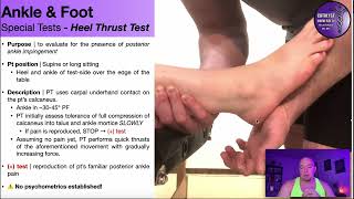 Heel Thrust Test EXPLAINED | Posterior Ankle Impingement