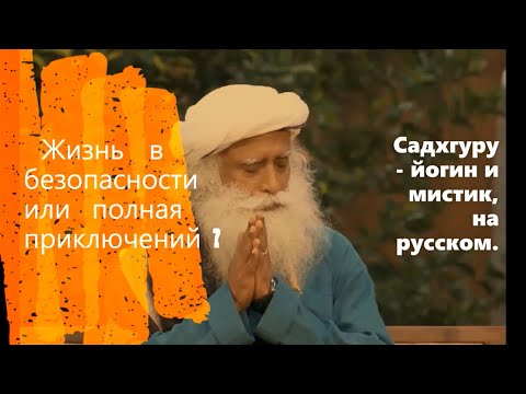 Жизнь в безопасности или полная приключений ? Садхгуру - йогин и мистик, Sadhguru - на русском.