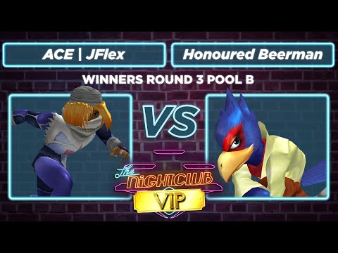 The Nightclub VIP: ACE | JFlex (Sheik) vs Honoured Beerman (Falco) - WR3 SSBM Pool B