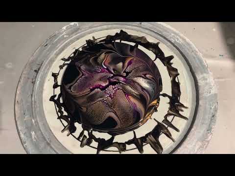 319. Sheleeart  Fluid Artist -  Two Pours - Same Palette