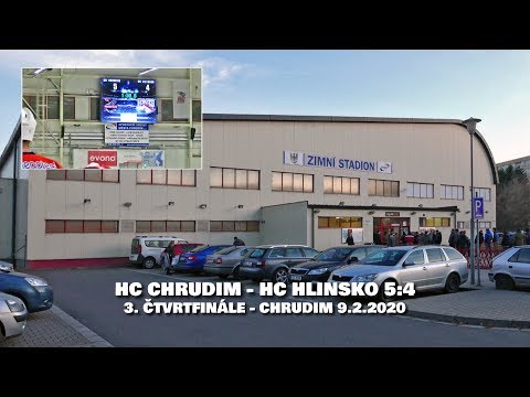 HC Chrudim  - HC Hlinsko - 3. čtvrtfinále - 5:4 - Chrudim 9.2.2020