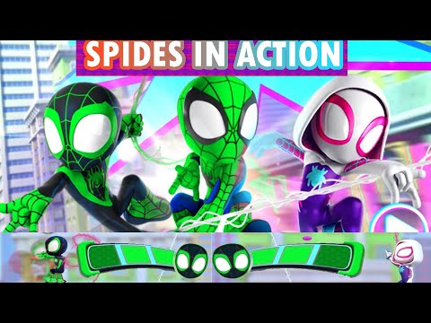 Spides Adventure | Marvel's Spidey and His Amazing Friends in Green Avatar | Spides in Action