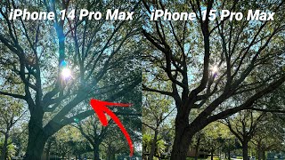 iPhone 15 Pro Max vs iPhone 14 Pro Max Camera: Flares FIXED?