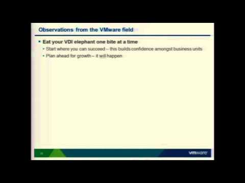 VMworld 2011: euc1543 - Deploying VMware View: Real World Experiences & Tips from General Mills