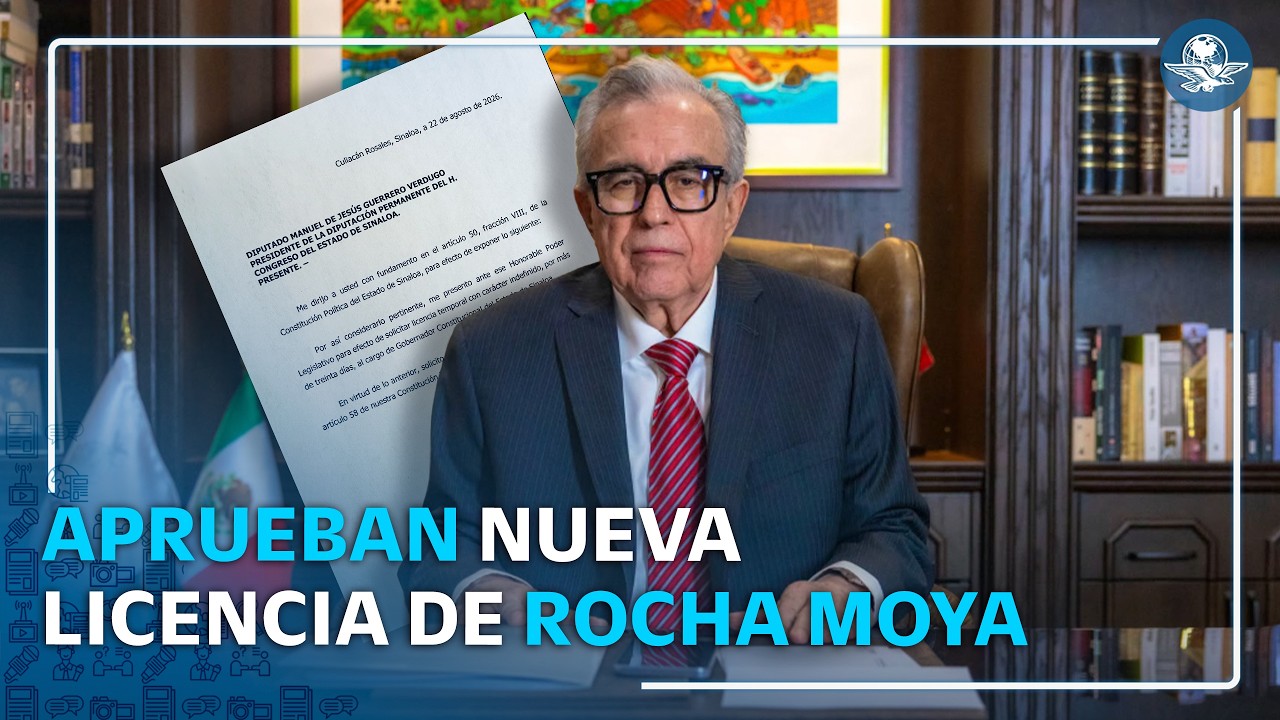 Congreso de Sinaloa aprueba nueva licencia a Rubén Rocha Moya