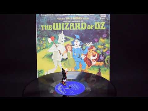 Disneyland RECORD/ディズニーランドレコード・ヴィンテージ絵本付き朗読＆ソングLP 「Walt Disney Studio・THE WIZARD OF OZ/オズの魔法使い」