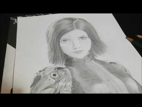 Drawing of Alita: Battle of Angels - Speed Drawing
