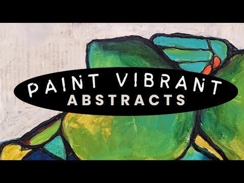 Create a Vibrant Abstract Painting | Acrylic Painting Demo #abstractpainting  #acrylicpainting