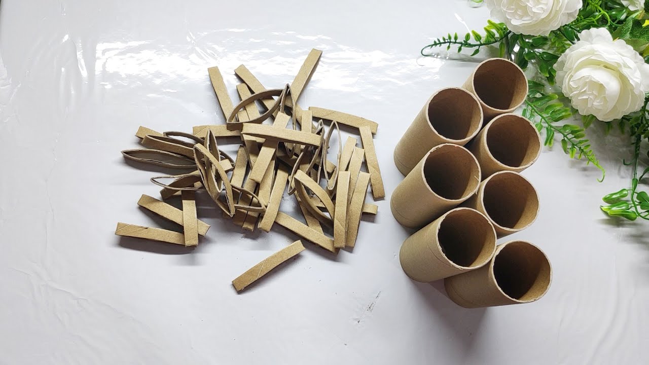 Look what I made with toilet paper rolls and beads |  Recycling ideas | DIY Ideas