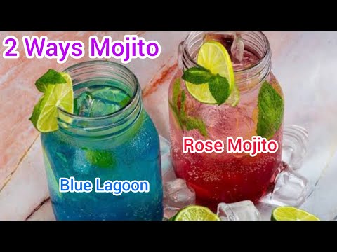 Mojito Sparkling Light | Rose Mojito | Blue Lagoon Mojito | Mocktail | Zaiqa with sehar kitchen