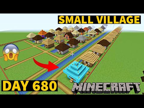 I build Small Village in Minecraft Creative mode 2023 Day 680