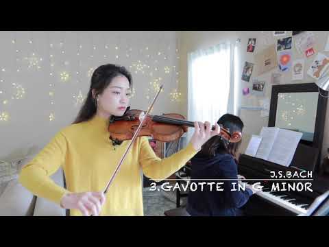 Gavotte in G Minor by J.S.Bach G小调加沃特舞曲（巴赫）With Piano  【Suzuki Violin School Volume 3】