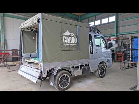 軽トラの荷台に30kgの家を建てる！