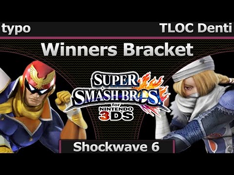 Shockwave 6 Smash 3DS - typo (Falcon) vs TLOC Denti (Sheik) - Winners Bracket