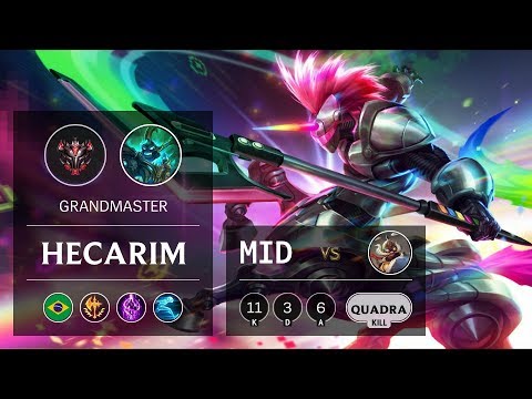 Hecarim Mid vs Corki - BR Grandmaster Patch 9.15