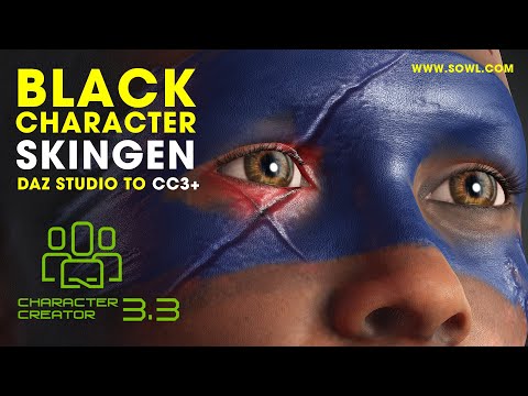 How to Create a Black Character Using Character Creator 3.3, SkinGen & DAZ Studio